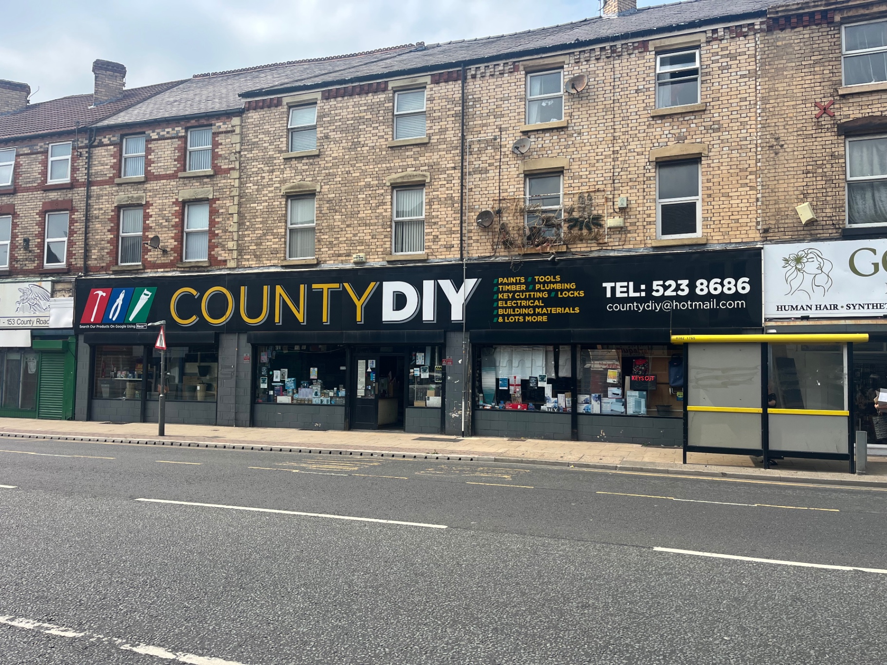County DIY storefront on County Road in Liverpool